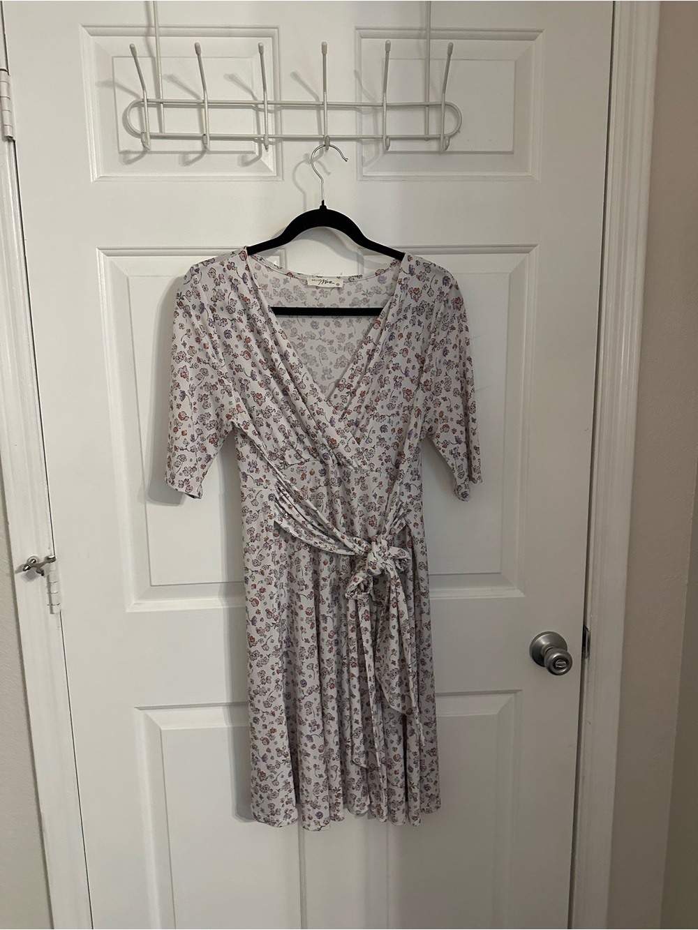 Hello MIZ size XL Floral Wrap Mini Maternity Dress